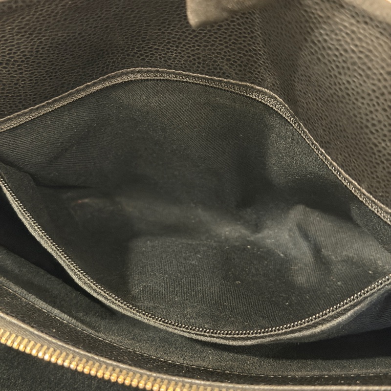 🉑肩背 #荔枝皮 #全網最低💰 香奈兒大雙c logo黑金托特包-23