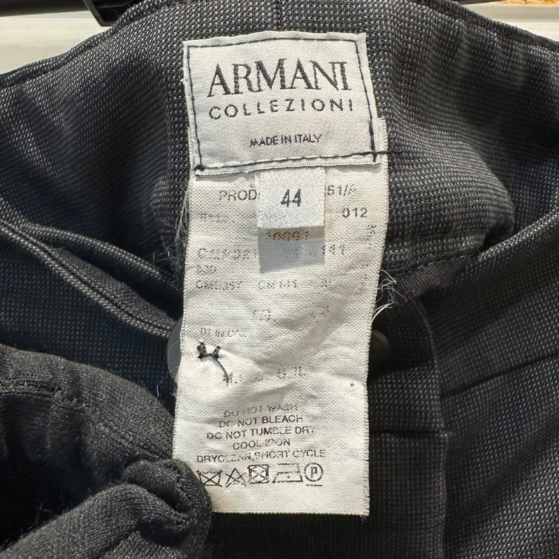 【美收精品】ARMANI 黑灰色西裝褲 4-527-5