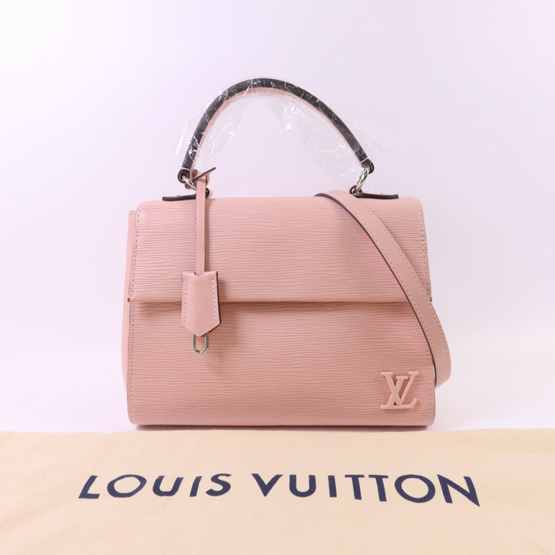 LOUIS VUITTON Epi Cluny BB銀扣手挽肩背兩用袋-25