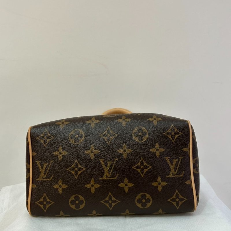 LV(M)Speedy 20cm 粉黑背帶-7