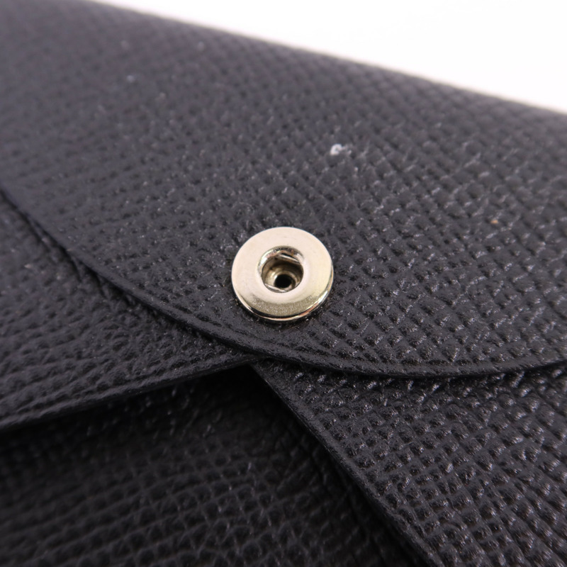 HERMES Epsom皮革Calvi銀扣卡片套-7