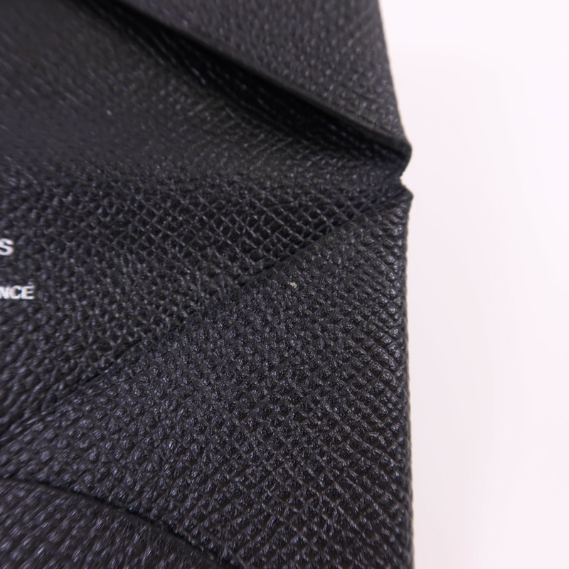 HERMES Epsom皮革Calvi銀扣卡片套-15