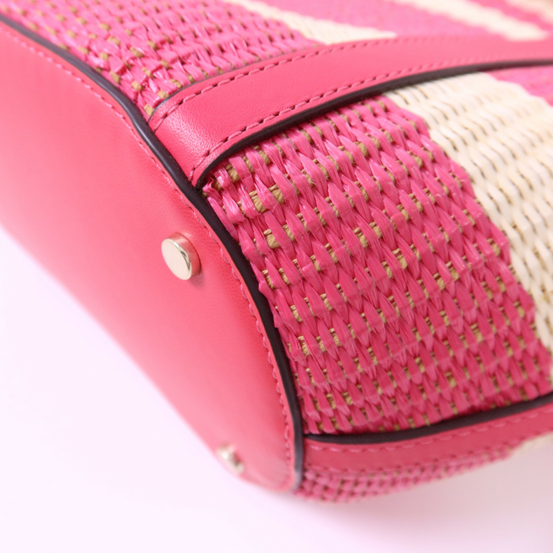 Kate Spade 皮革/Straw2 Way Shoulder Bag金扣手挽肩背兩用袋-10