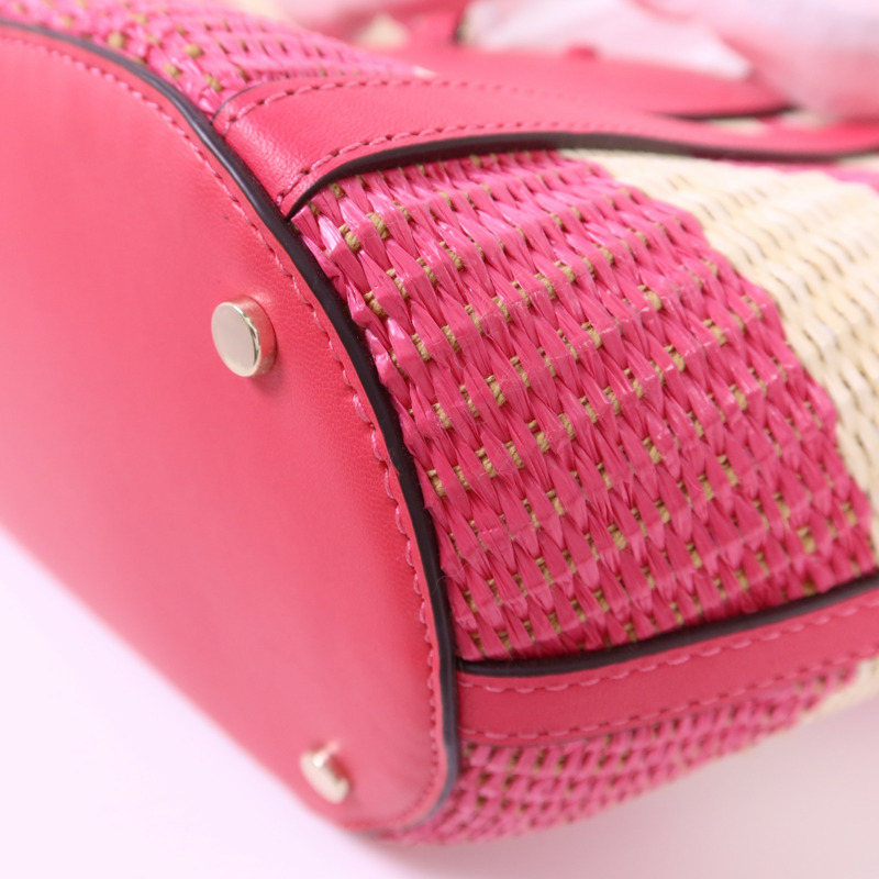 Kate Spade 皮革/Straw2 Way Shoulder Bag金扣手挽肩背兩用袋-12