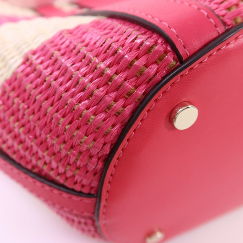 Kate Spade 皮革/Straw2 Way Shoulder Bag金扣手挽肩背兩用袋-13