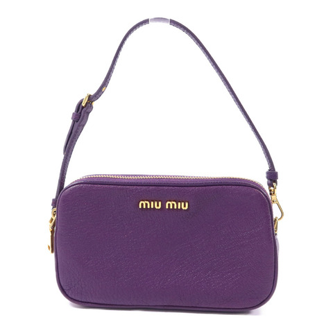 Miu Miu 牛皮皮革Handbag金扣手挽袋
