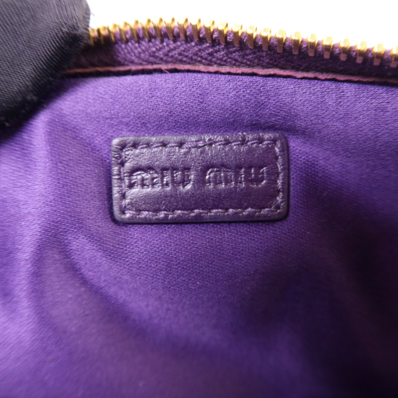 Miu Miu 牛皮皮革Handbag金扣手挽袋-6