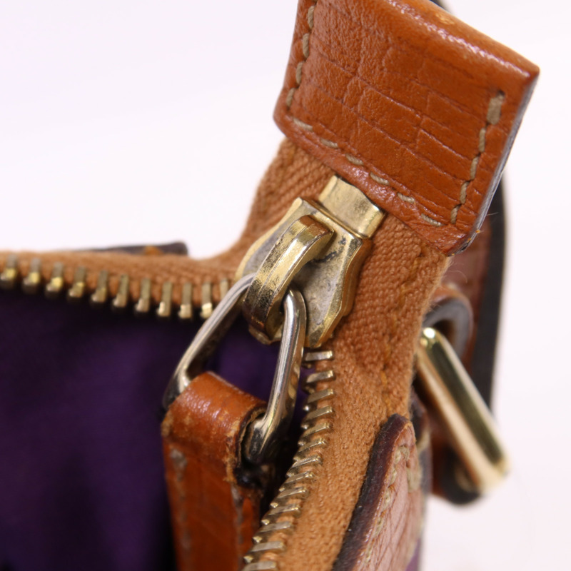 GUCCI 帆布Shoulder Bag金扣肩背袋-8