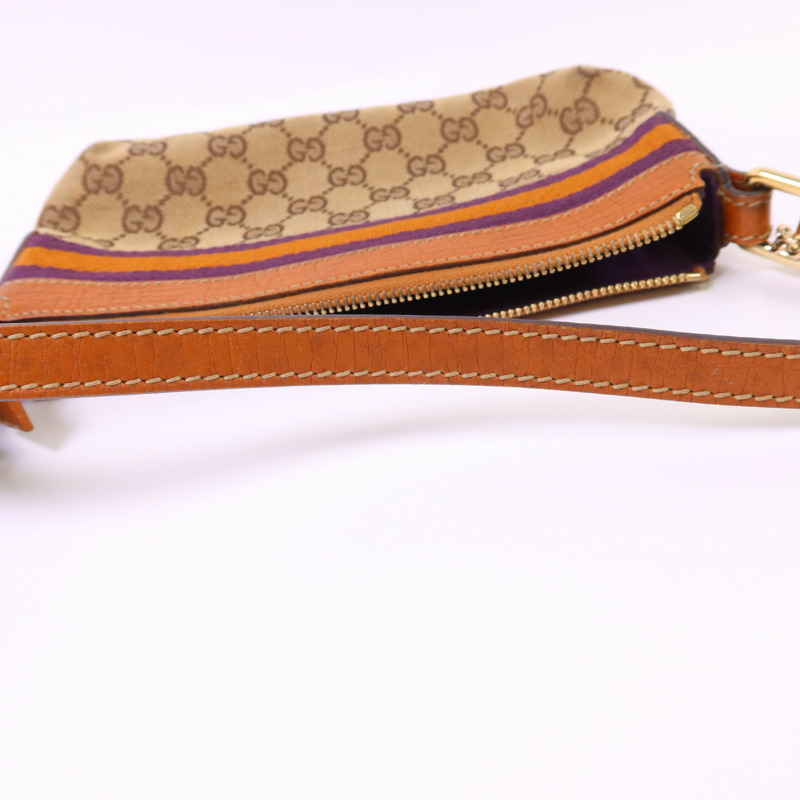 GUCCI 帆布Shoulder Bag金扣肩背袋-17