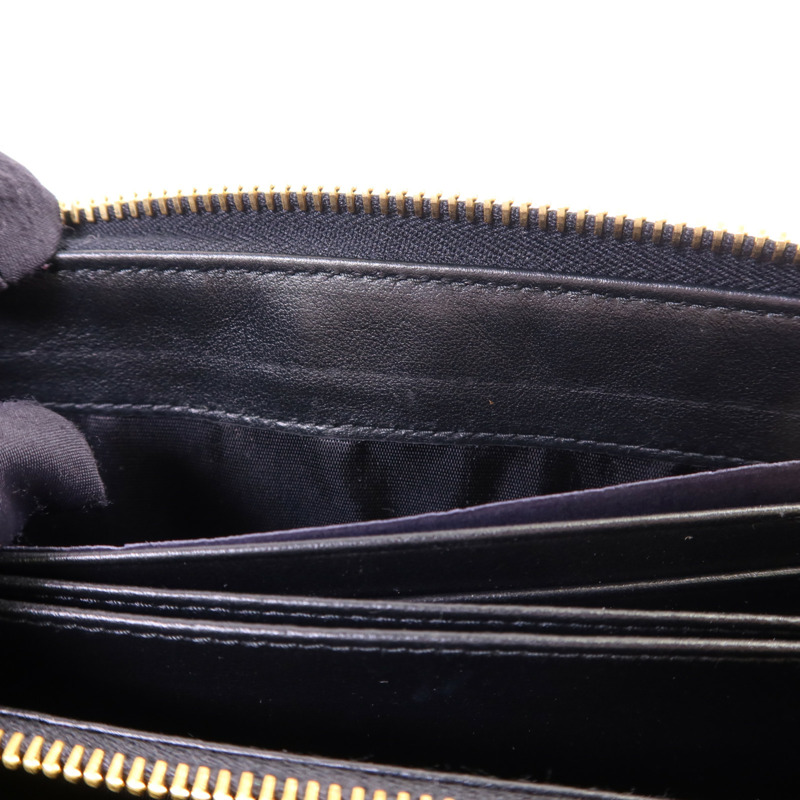 PRADA 牛皮皮革Long Round Wallet金扣長錢包-13