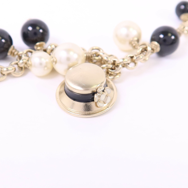 CHANEL 金屬/PVC Necklace金扣項鍊-7