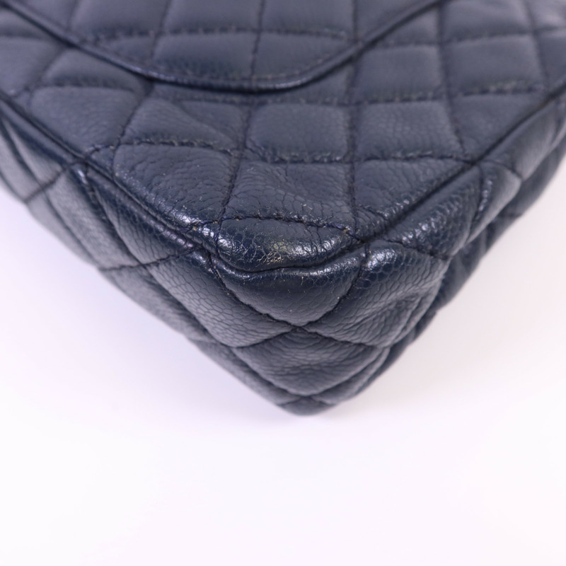 CHANEL 牛皮皮革Classic 25銀扣鏈帶肩背袋-13