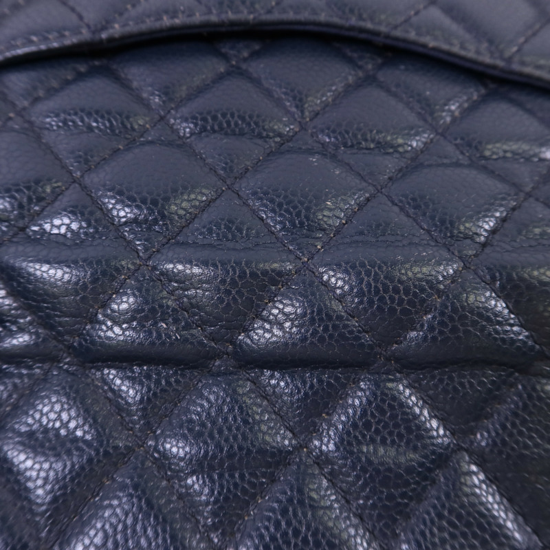 CHANEL 牛皮皮革Classic 25銀扣鏈帶肩背袋-19