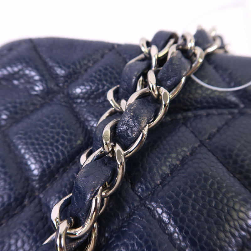 CHANEL 牛皮皮革Classic 25銀扣鏈帶肩背袋-20