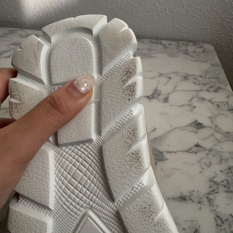 PRADA 奶茶色尼龍高筒運動鞋-2