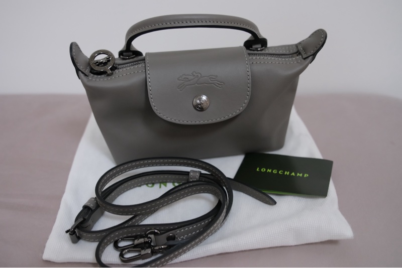 LE PLIAGE XTRA 手拿包 XS 斑鳩色 - 皮革-1