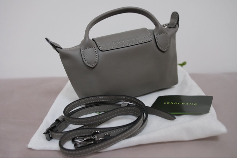 LE PLIAGE XTRA 手拿包 XS 斑鳩色 - 皮革-3