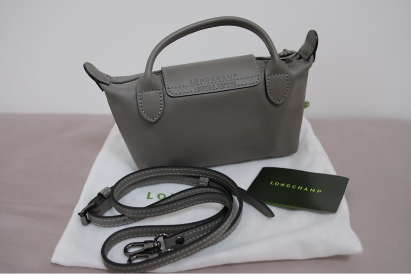 LE PLIAGE XTRA 手拿包 XS 斑鳩色 - 皮革-4