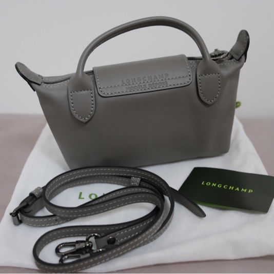 LE PLIAGE XTRA 手拿包 XS 斑鳩色 - 皮革-6