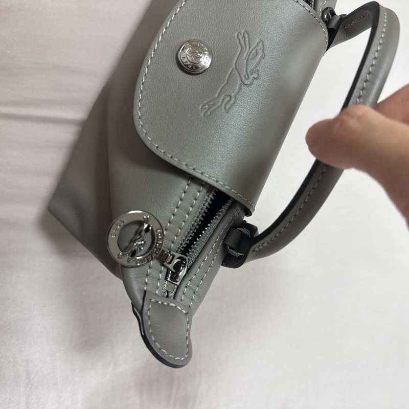 LE PLIAGE XTRA 手拿包 XS 斑鳩色 - 皮革-9