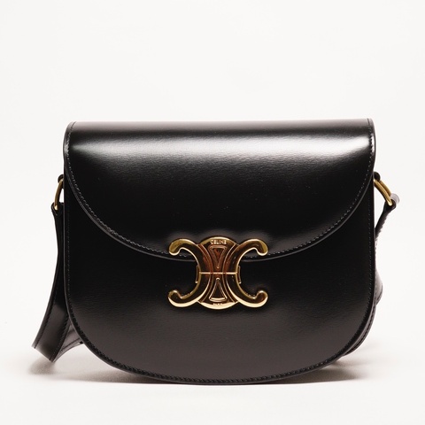 CELINE 牛皮 TEEN BESACE TRIOMPHE 凱旋門馬鞍包/斜背包