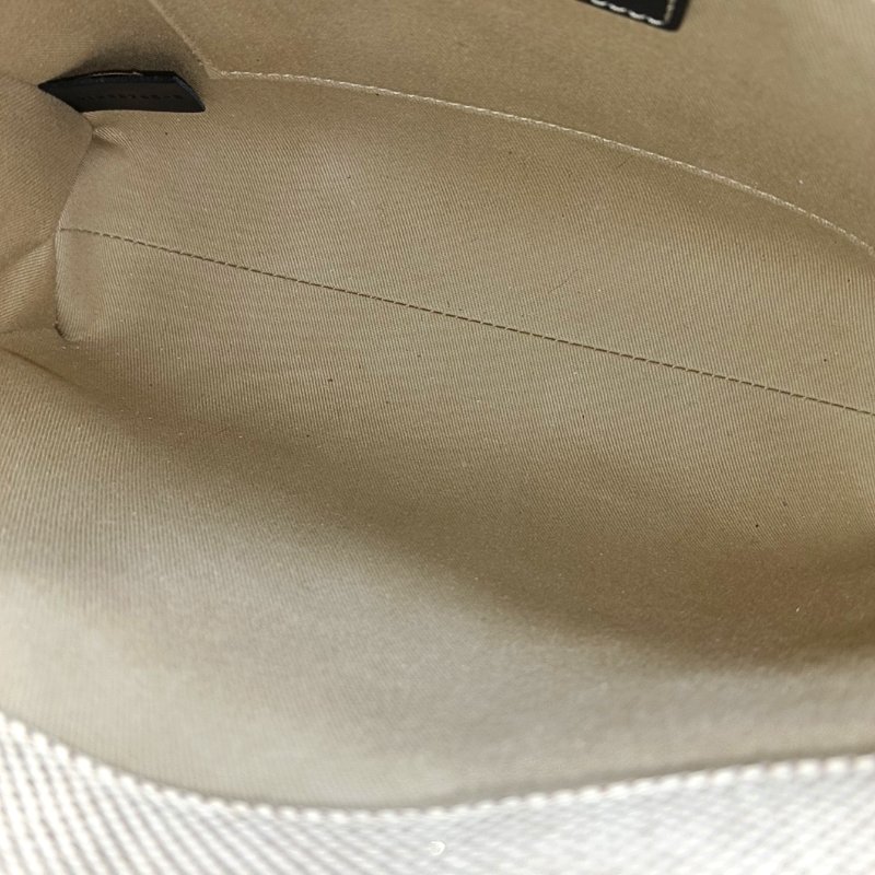 Chloé Woody 小號 米色織物提花單肩包手提包斜挎包 銀色五金 可拆卸肩帶 9.8新-10