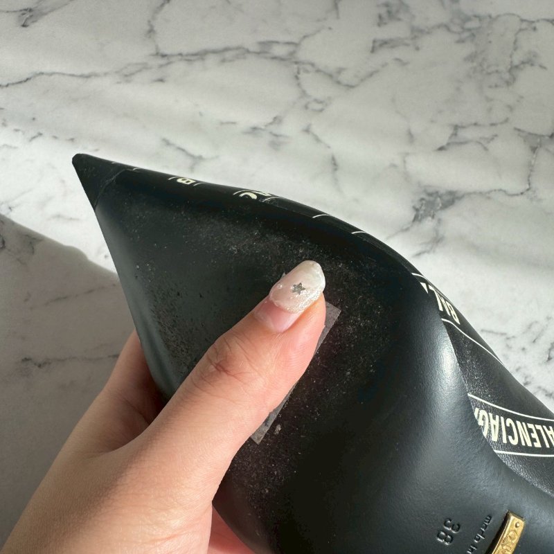 Gucci聯名巴黎世家尖頭高跟鞋-15