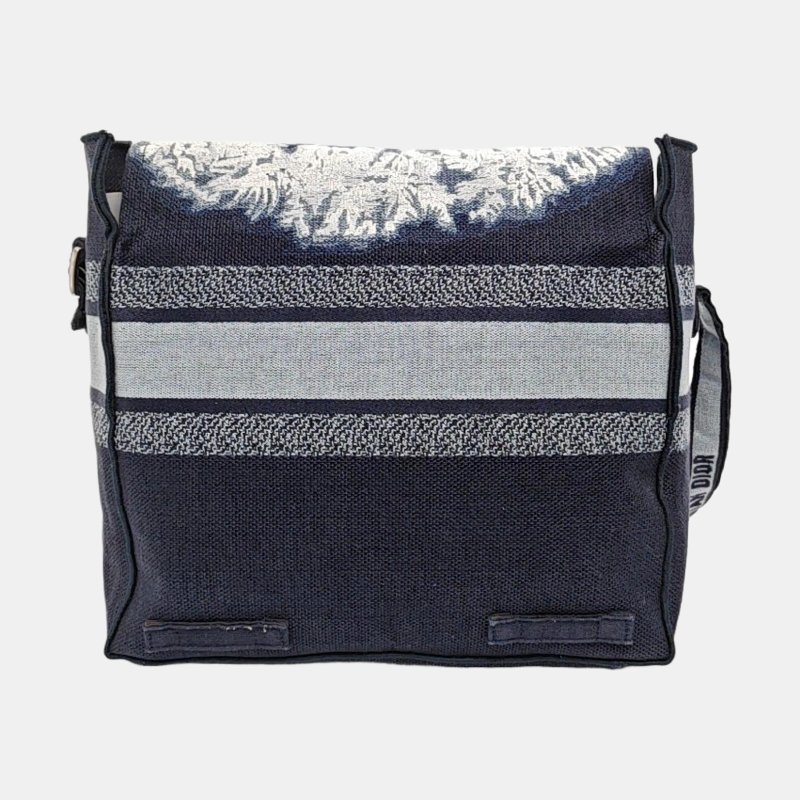 DIOR Diorcamp藍色帆布單肩包-4