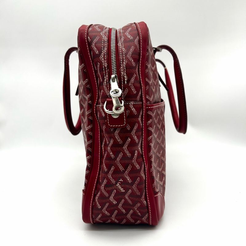 「JL精品代購」 Goyard聖誕紅手提保齡球公文包-6