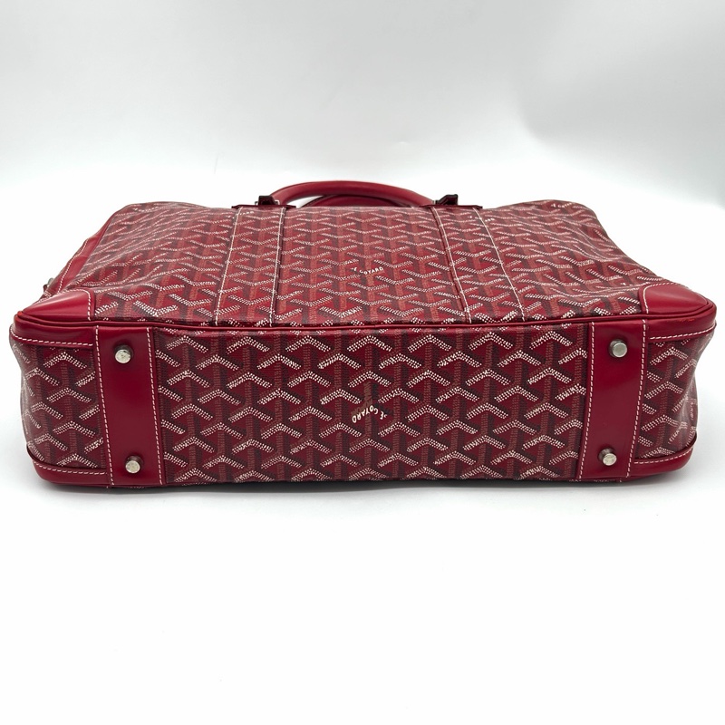 「JL精品代購」 Goyard聖誕紅手提保齡球公文包-8