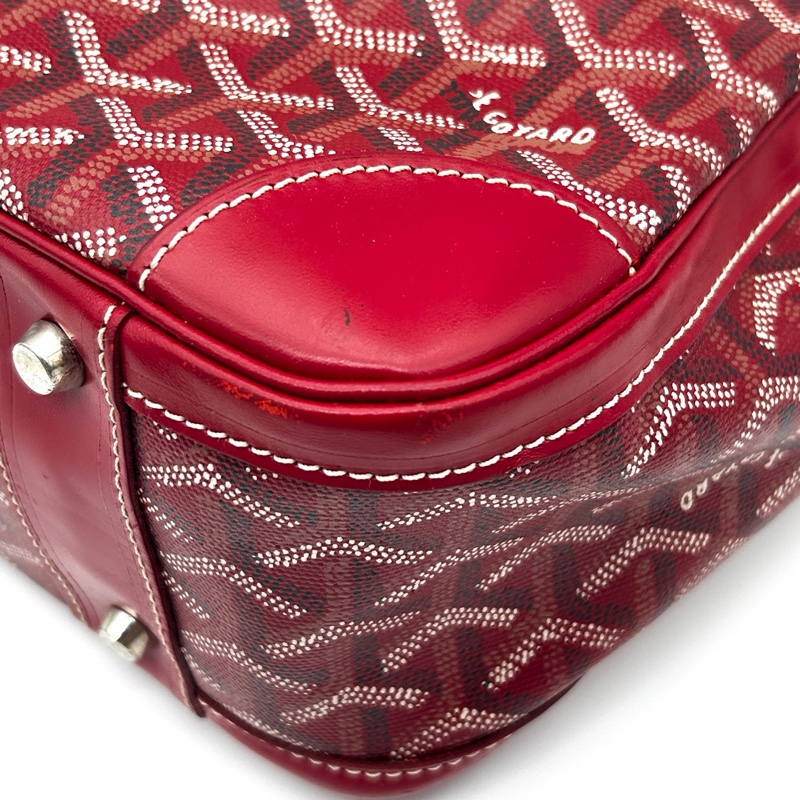 「JL精品代購」 Goyard聖誕紅手提保齡球公文包-9