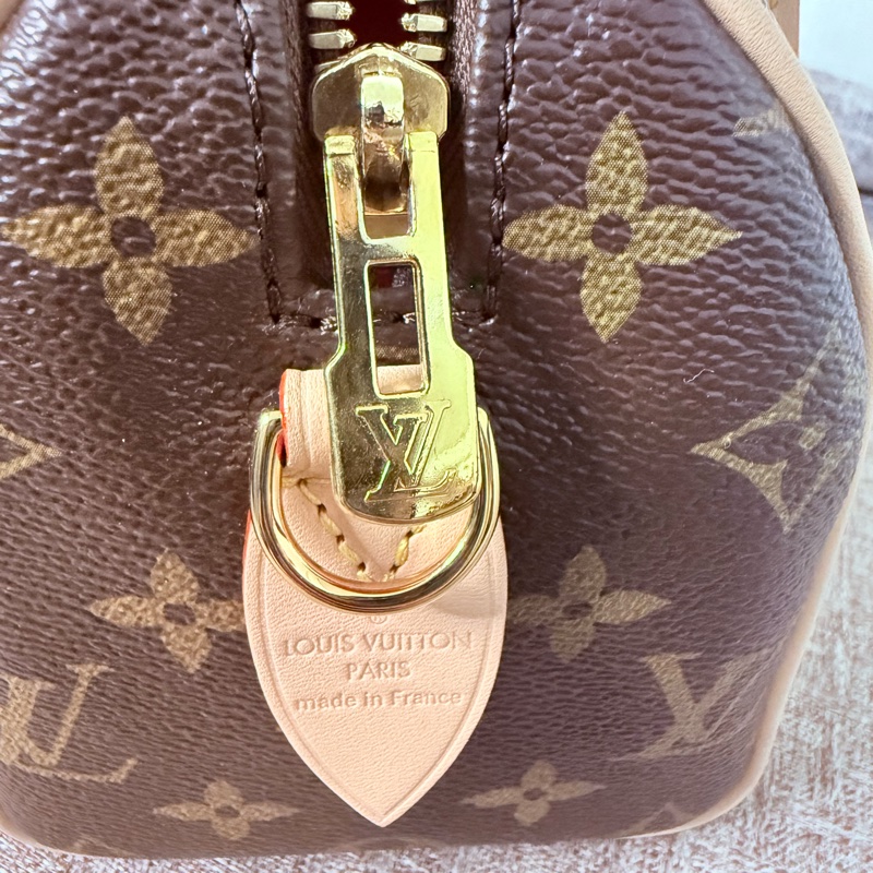 LV老花 粉肩帶speedy20波士頓包-3