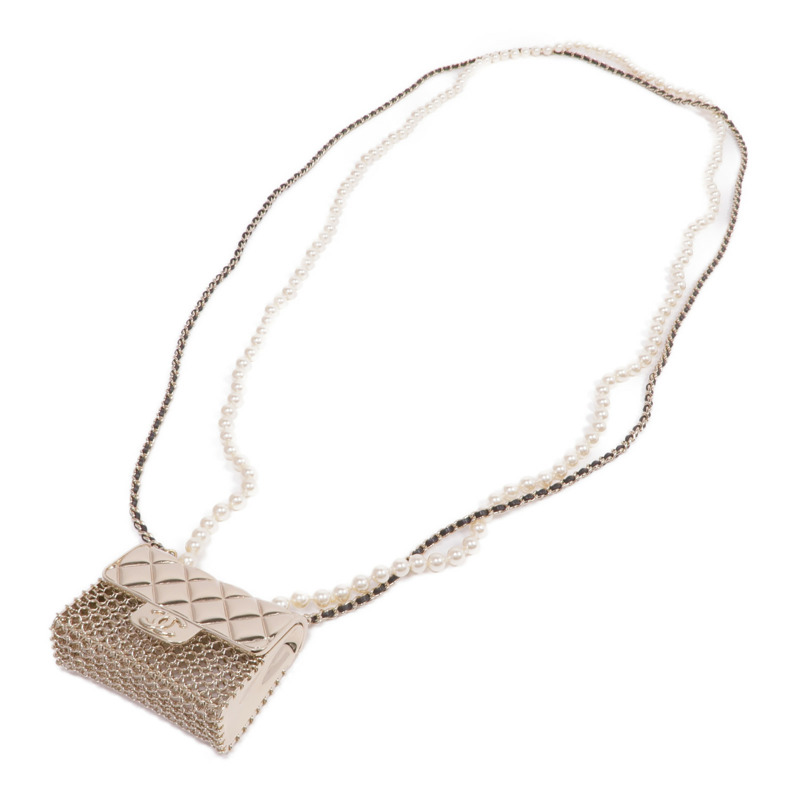 CHANEL PVC/金屬Long Necklace項鍊-2