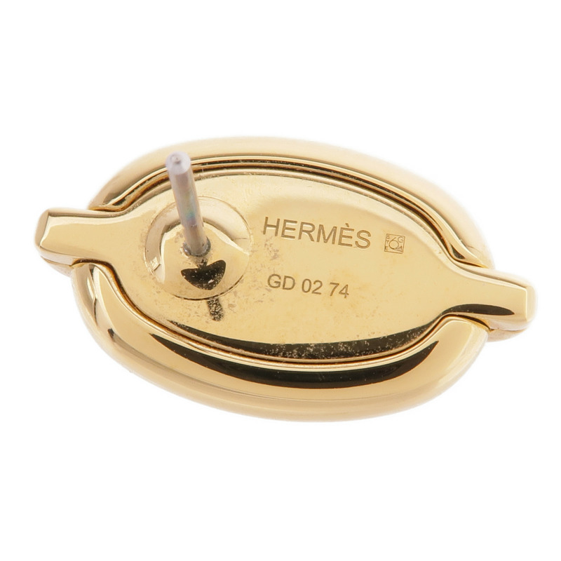 HERMES 金屬Mini Maillon Earrings耳環-5