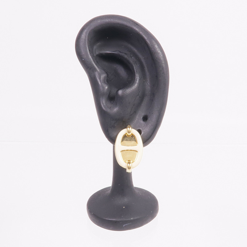 HERMES 金屬Mini Maillon Earrings耳環-7
