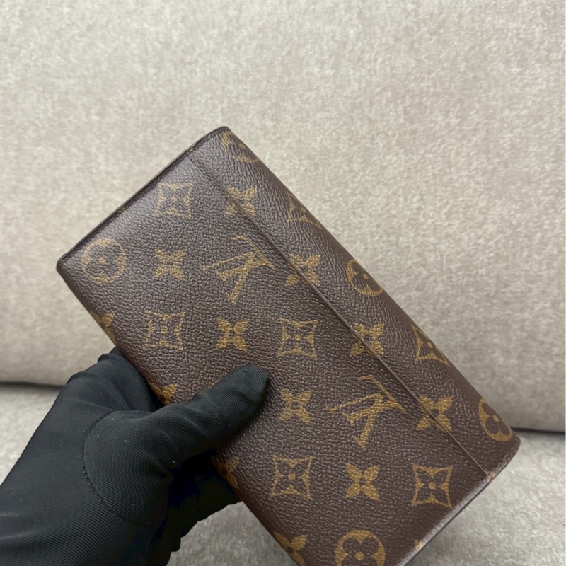 LV老花信封金豆長夾-2