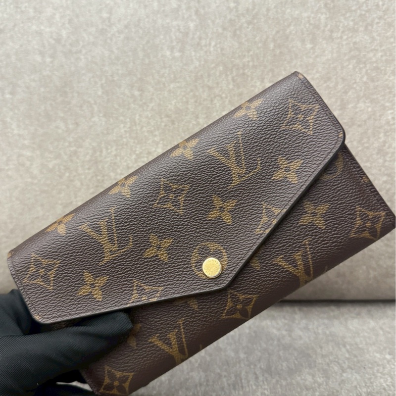 LV老花信封金豆長夾-3