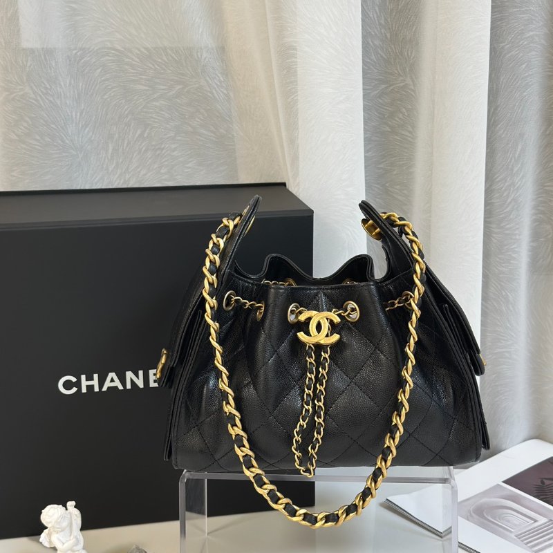CHANEL 25 Mini hobo bag - 小號黑金-0