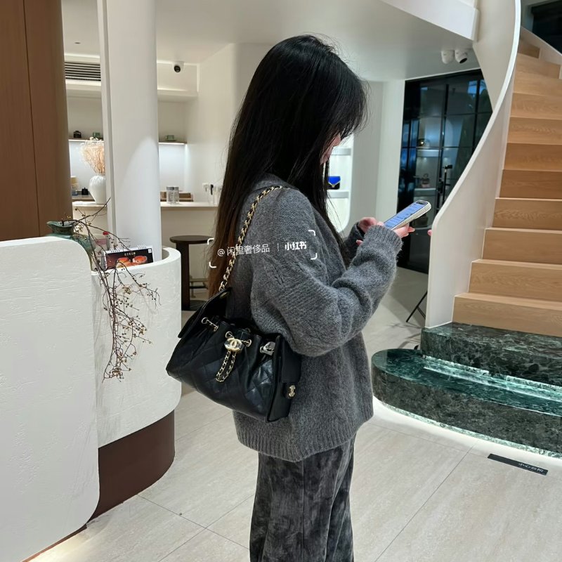 CHANEL 25 Mini hobo bag - 小號黑金-1