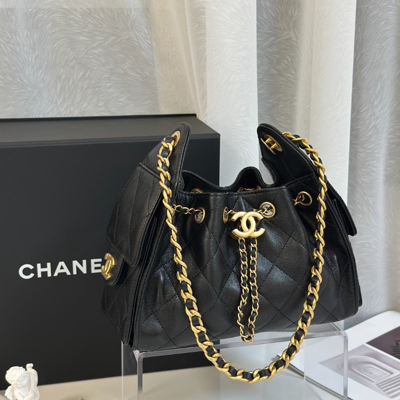 CHANEL 25 Mini hobo bag - 小號黑金-2