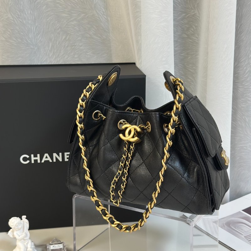 CHANEL 25 Mini hobo bag - 小號黑金-3