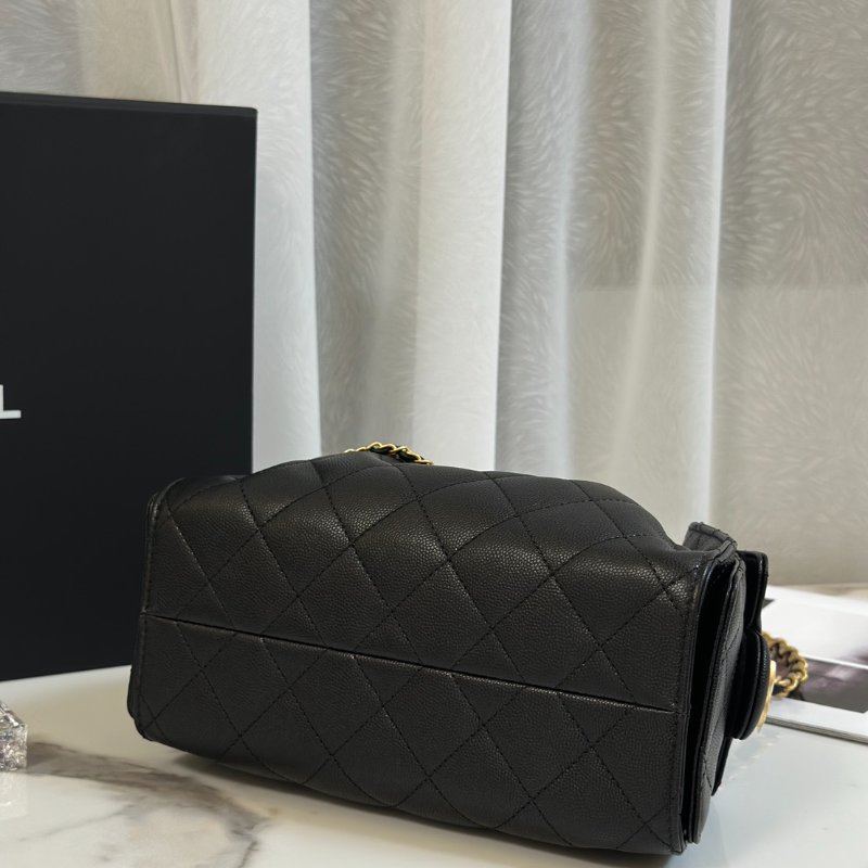 CHANEL 25 Mini hobo bag - 小號黑金-5