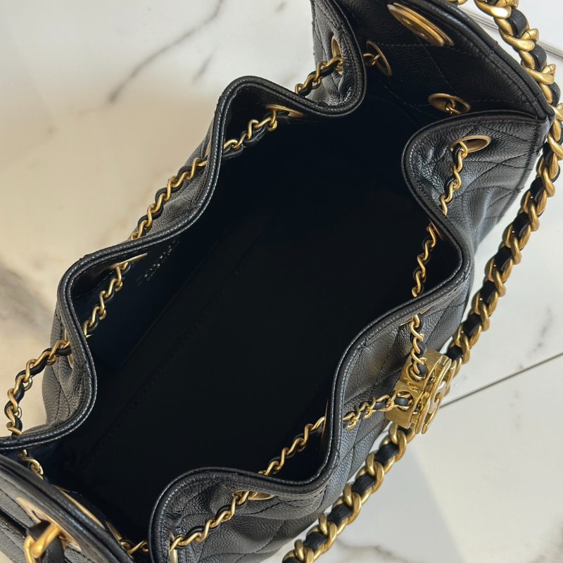 CHANEL 25 Mini hobo bag - 小號黑金-7