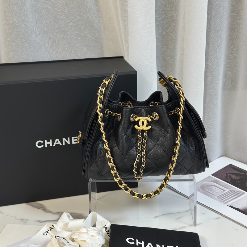 CHANEL 25 Mini hobo bag - 小號黑金-8