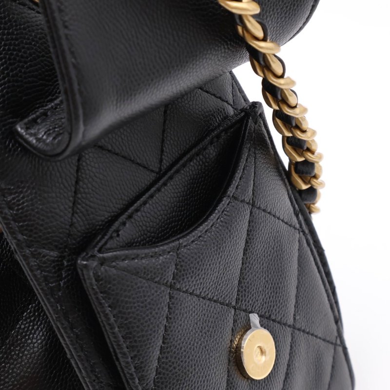 CHANEL 25 Mini hobo bag - 小號黑金-5