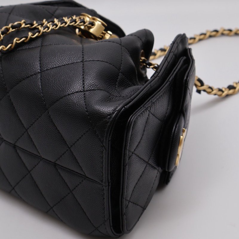 CHANEL 25 Mini hobo bag - 小號黑金-7