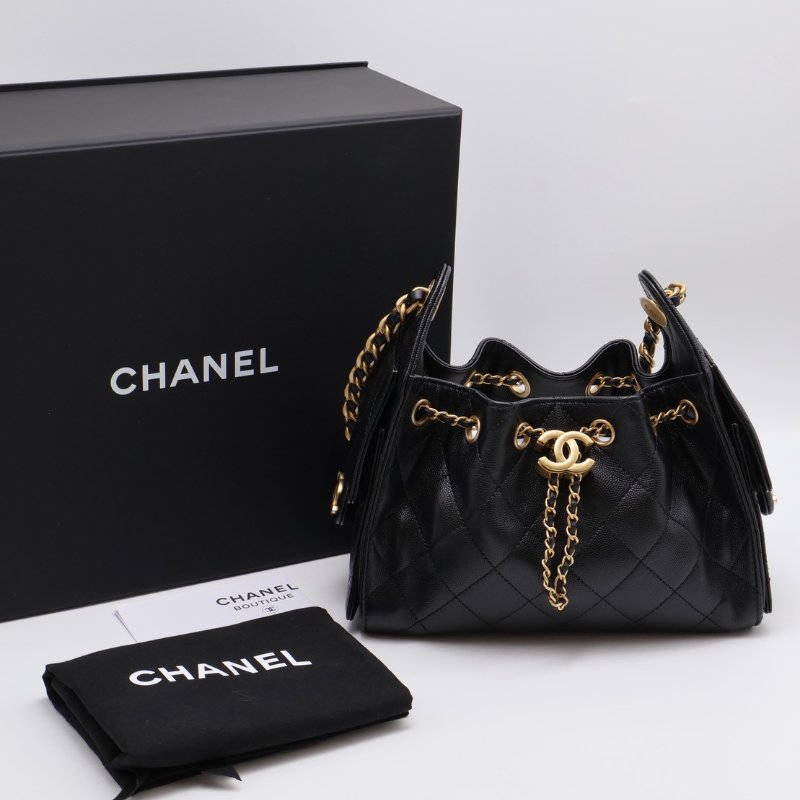CHANEL 25 Mini hobo bag - 小號黑金-11