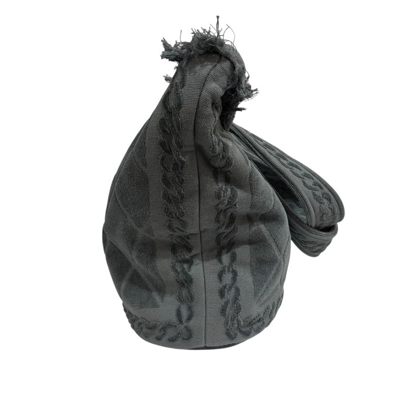 【美收精品】CHANEL 灰藍色毛巾包組 4-480-2