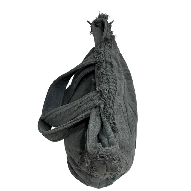 【美收精品】CHANEL 灰藍色毛巾包組 4-480-4