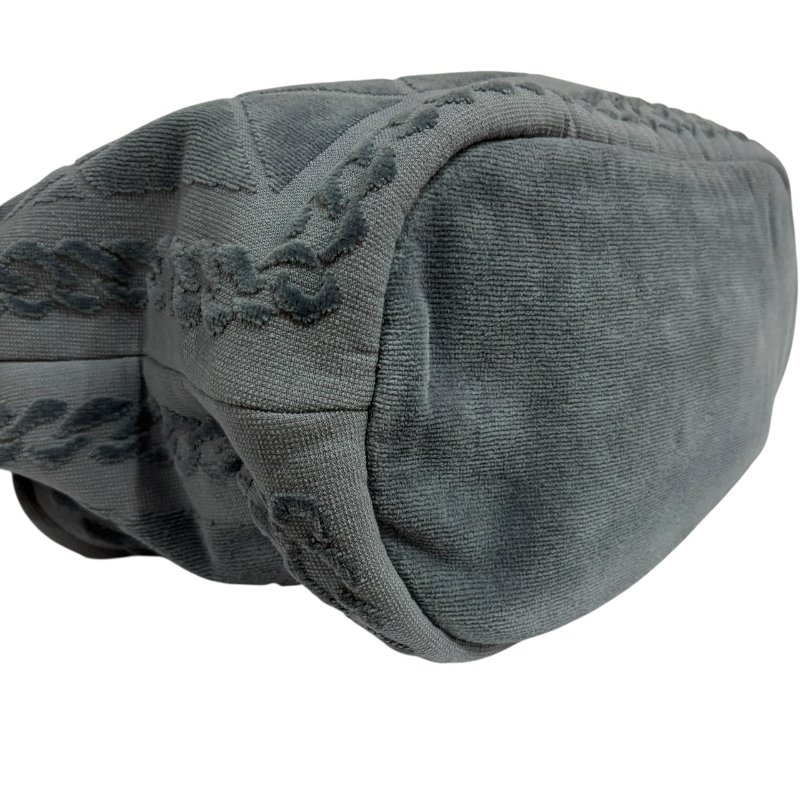 【美收精品】CHANEL 灰藍色毛巾包組 4-480-6